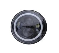 Faros Auxiliares Moto Faro Delantero LED 7 Pulgadas para Ducati para Monster 1000 600 1993-2008 para Kawasaki para Vulcan VN 500 750 800 900 1600 1700 1500 Faro LED Motocicleta(Black A)