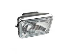 Faros Auxiliares Moto Faro Delantero Universal Motocicleta para Suzuki para GS125 125 CC Iluminación ABS Luz Delantera Lente Cristal Ámbar Azul Blanco Faro Conjunto Faro(White Glass)