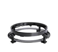 Faros Auxiliares Moto Faro LED 7 Pulgadas + Luces Antiniebla 4.5 con Anillo Halo Ojos Ángel Señal Giro Juego Faros Auxiliares Motocicleta Faro Conjunto Faro(04 Black)