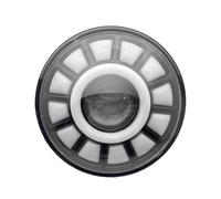 Faros Auxiliares Moto Faro LED Redondo 5.75 Pulgadas con Aro Halo DRL Blanco para Shadow para VT 600 700 750 1100 para VTX 1300 1800 para Sportster para Dyna Faro LED Motocicleta