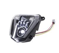 Faros Auxiliares Moto Faros Delanteros LED Repuesto Motocicleta para Duke 690R 2013-2017 Luces Altas Y Bajas con Angel Eyes DRL Faro Conjunto Faro
