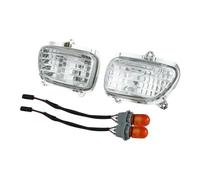 Faros Auxiliares Moto Luces Giro Delanteras Izquierda Y Derecha Plástico Motocicleta para Goldwing para GL1800 2001-2017 Faro LED Motocicleta(Clear)