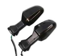 Faros Auxiliares Moto Luces Intermitentes Delanteras Y Traseras Motocicletas para Kawasaki para Ninja 300 650 1000 para ZX-6R para ZRX1200 para KLZ1000 400R Faros Redondos LED(Smoke)