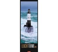 Faros Calendario 2025: Calendario de imágenes largas con 12 fotos espectaculares. Calendario de pared XXL 2025. Calendario vertical con impresionantes fotografías de paisajes. 34 x 98 cm.