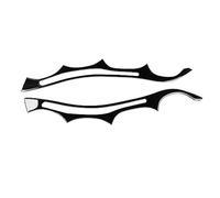 Faros Cejas párpados Cubierta Coche para BMW 5er E60 2004-2006 2007 2008 2009 2010,Cubierta de Faro Delantero lámpara Pegatina Accesorios