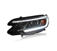 Faros Coche para CR-V para CRV 2012-2015 Un Par LED DRL Señal Giro En Funcionamiento Lente Proyector Ojo Ángel Luz Cruce Luz Carretera Faros Delanteros Autopartes Conjunto Faros(A1)