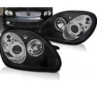 Faros compatibles con Mercedes-Benz R170 Slk 1996 1997 1998 1999 2000 2001 2002 2003 2004 GV-1363 Faros delanteros de coche, faros delanteros de conductor y pasajero, color negro