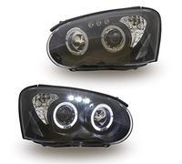 Faros compatibles con Subaru Impreza II Gd 2003 2004 2005 GV-1566 luces delanteras de coche, faros delanteros de Angel Eyes negro