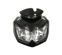 Faros De Motocicleta Conjunto De Faros Delanteros De Motocicleta De 2 Piezas + Cubierta De Carenado Superior para Kawasaki para Z750 2007-2011 2012(Negro)