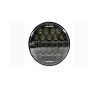 Faros de Motocicleta Faro Delantero LED Universal para Motocicleta Indian Scout de 5 3/4 Pulgadas y 5,75 Pulgadas H4 Phare Farol(1PC Headlight Black4)
