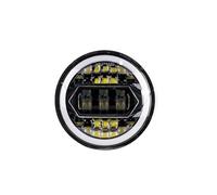 Faros de Motocicleta Faro Delantero LED Universal para Motocicleta Indian Scout de 5 3/4 Pulgadas y 5,75 Pulgadas H4 Phare Farol(1PC Headlight Black6)