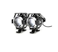 Faros de Motocicleta para MSX 125 para CB650R para CB125R Luz De Motocicleta LED Faro De Conducción Luz Antiniebla Lámpara Auxiliar 12v U5(Black)
