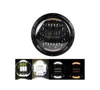 Faros De Motocicleta Para Street Glide Road King Faro delantero LED de 7 pulgadas para motocicleta con adaptador(90w black11)