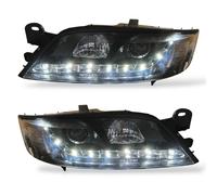 Faros De Proyector LHD LED DRL Dragón Para Vauxhall Vectra 1999-2002 Negros