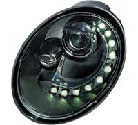 Faros De Proyector LHD Par LED Dragón Claro Negro H7 Para VW Beetle 05-