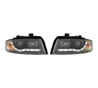 Faros De Proyector LHD Par LED Dragon DRL Luces Negras Audi A4 8E 2000-04