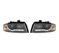 Faros De Proyector LHD Par LED Dragon DRL Luces Negras Audi A4 8E 2000-04