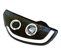 Faros De Proyector LHD Par LED Dragon DRL Luces Negras Hyundai IX35 2010-13
