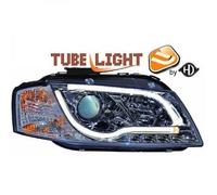 Faros De Proyector LHD Par LED Lightbar DRL Claro Cromo Para Audi A3 03-08