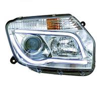 Faros De Proyector LHD Par LED Lightbar DRL Claro Cromo Para Dacia Duster