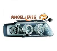 Faros De Proyector LHD Par Ojos De Ángel Claro Cromo Para VW Passat B5 96-00
