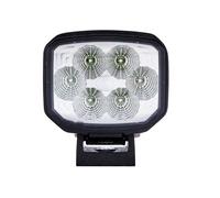 HELLA 1GA 996 388-021 LED-Faro de trabajo - Power Beam 1800 - 12V - 1850lm - montaje exterior/atornillado - Abrazadera de montaje giratoria - Iluminación largo alcance - Conector: Conector DEUTSCH