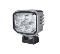 HELLA 1GA 996 388-041 LED-Faro de trabajo - Power Beam 1800 - 24V - 1850lm - atornillado/montaje exterior - Abrazadera de montaje giratoria - Iluminación largo alcance - Conector: Conector DEUTSCH