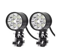 Faros Delanteras Moto Faro LED Motocicleta Foco 12V Luz Antiniebla Alta Y Baja Luz Auxiliar Adicional Todoterrenos ATV SUV Camiones Headlight(2 piece)
