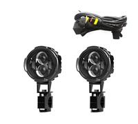 Faros Delanteras Moto Para MT07 Para MT09 Faros Antiniebla LED Auxiliares Motocicleta Headlight(White and wire)