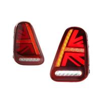 Faros Delantero Para BMW Para Mini Para Cooper R50 R52 R53 2001-2007 Accesorios Coche Modificado Union Jack Estilo Luz Trasera Montaje 2 Uds LED Cola(2pcs Red)
