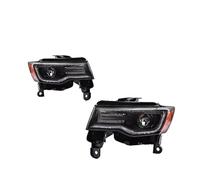 Faros Delanteros 1 Par Faros Delanteros LED para Grand para Cherokee 2014-2022 Accesorios para Proyectores(Silver 1pair,LHD Halogen)