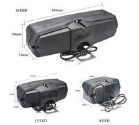 Faros Delanteros 8/12/16LED 12V Faros Delanteros Motocicleta Luces Barra LED Lámpara Antiniebla DRL Luces Conducción ABS Luz Trabajo Lámpara Adicional Scooter Prueba Agua Faro Motocicleta(8LED)
