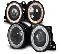 Faros Delanteros Angel Eyes LED Para BMW Serie 3 E30 82-94 Negro