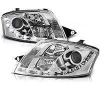 Faros delanteros AUDI TT 99-06 con luces de conducción diurna, cromados
