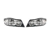 Faros Delanteros Coche para Serie 3 E90 318I 2004-2012 Reemplazo Conjunto Faros Delanteros(Halogen 2 Pcs Both)
