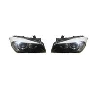 Faros Delanteros Coche para X1 2010 2011 2012 2013 2014 2015 Conjunto Faros Delanteros Coche Lámpara Delantera(Halogen,2 Pcs Left and Right)
