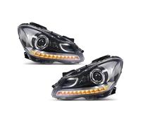 Faros Delanteros Compatible Con Benz Para W204 C180 C200 C260 2011 2012 2013 2014 DRL Luces Delanteras Señal Giro Dinámicas Proyector Xenón Faro Coche