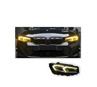 Faros delanteros Compatible con BMW G20 Serie 3 2020-2023, luz diurna amarilla, estilo de coche, lente de proyector de señal DRL, accesorios for automóviles(2023)