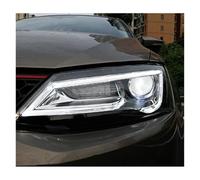 Faros delanteros compatibles con 2011-2018 Mk6 Mk7 DRL, luz de circulación diurna, faro LED bi-xenón, luces antiniebla, accesorio para coche.(No Red devil eye,No low beam)