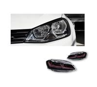 Faros delanteros compatibles con Golf 7 2013-2017 MK7, luces antiniebla LED Hella DRL Bi Xenon, accesorio para coche, faro delantero para Golf 7(RED,LEFT AND RIGHT_RHD)