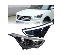 Faros delanteros compatibles con IX25 2014-2018, luces de circulación diurna, LED Hella Bi Xenon, faros antiniebla, accesorio para coche, Creta Head Lamp.(No include low bulbs)