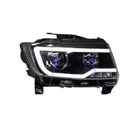 Faros delanteros compatibles con Jeep Compass 2011-2016 Grand Cheroke, accesorios para automóviles, LED DRL, lente de xenón Hella H7, accesorios para automóviles.(L low beam)