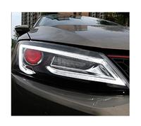 Faros delanteros compatibles con VW 2011-2018 Mk6 Mk7 DRL, luz de circulación diurna, faro LED bi-xenón, luces antiniebla, accesorio para coche.(Red devil eye,Include led)
