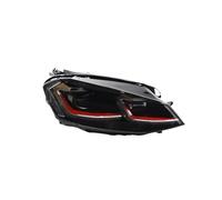 Faros delanteros compatibles con VW Golf 7 MK7 2013-2017 LED DRL 5 xenón H7 Golf 7.5 R LINE, accesorios para coche.(Red line,LEFT AND RIGHT_LHD)