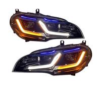 Faros delanteros de coche Compatible con BMW X5 E70 2007 2008 2009 2010 2011 2012 2013 accesorios mejorados conjunto de luces DRL delanteras