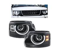 Faros delanteros de coche Compatible con Discovery 4 2010-2017, luz delantera, luz de giro DRL, lente de proyector, conjunto de faros delanteros(2010-2013,Left Hand Drive)