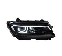 Faros Delanteros De Coche compatible con VW Tiguan Head Light 2017-2021 Tiguan LED DRL Hid Head Lamp Angel Eye Bi Xenon Beam Accesorios 2 Piezas(Right hand drive)