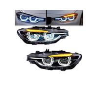 Faros delanteros de estilo de coche compatibles con BMW F30 (2013-2018), faros LED F35, 320i, 318i, 325i, DRL, Halo Angel Eye, accesorios para automóviles.(Replace Halogen)