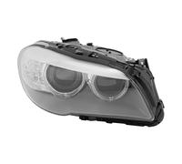 Faros delanteros de xenón derecho para BMW Serie 5 F10 F11 2009-2013, con LED DRL, sin AFS, OE 63117271912, repuesto directo, negro cromo transparente, 12 V HID principal