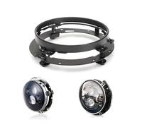 Faros Delanteros Faro Delantero LED 7" con Proyector Y Luz Antiniebla 4,5" para Turismo para Electra para Glide para Carretera para King para Softail para Noche para Tren Faro Motocicleta(Black Ring)